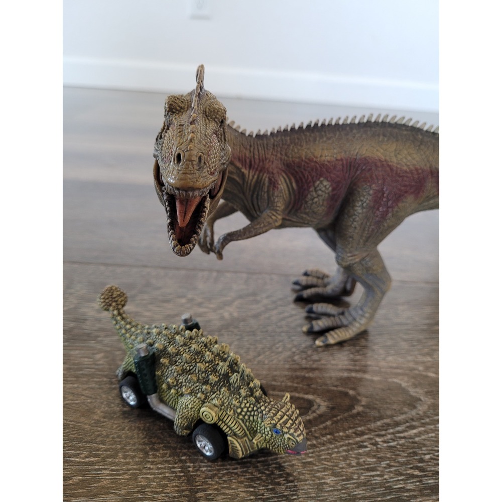 Dinosaur Toys Ceratosaurus Ankylosaurus Car‎ Vehicle Figure Lot #1